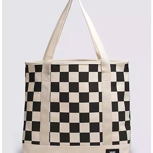 Vans pergs checkered tote bag